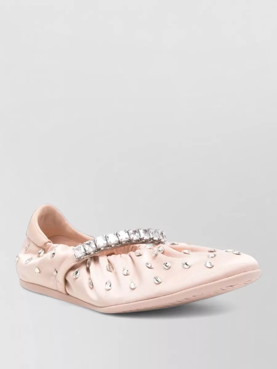 Jimmy Choo leather ballerina shoes