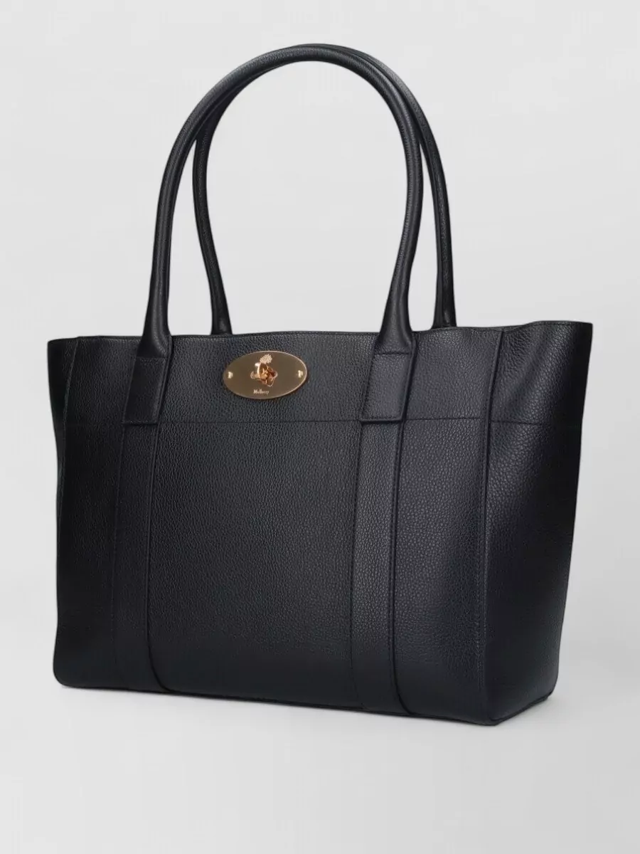 Mulberry Tote Bag Structured Silhouette Textured Finish