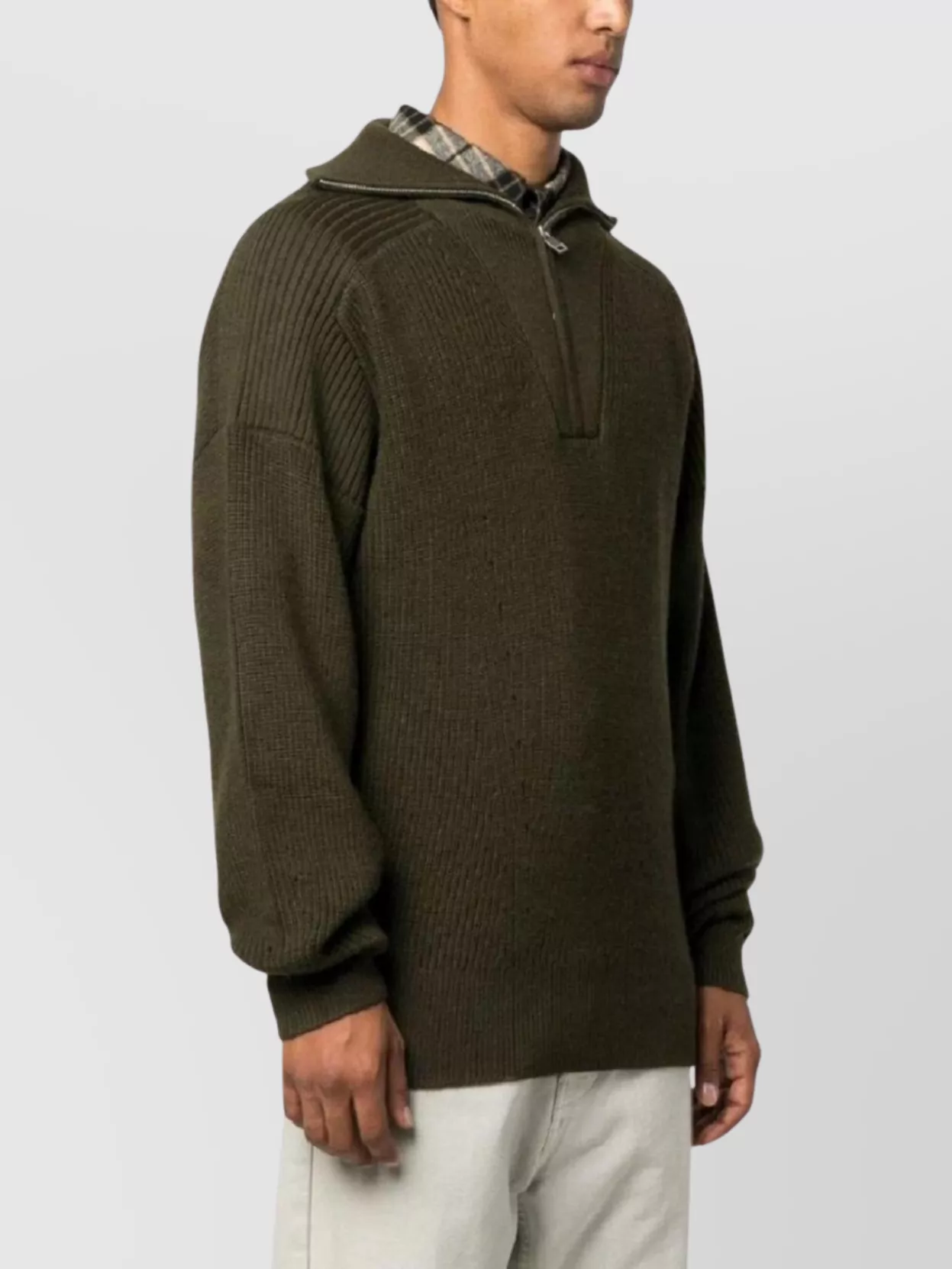 Isabel Marant Cozy Turtleneck Sweater Drop Shoulders In Brown