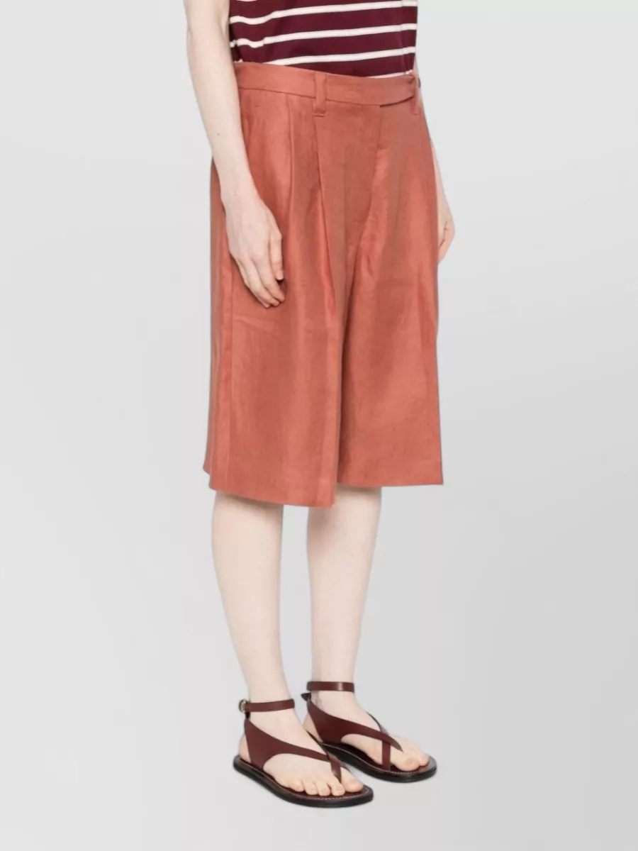 Brunello Cucinelli Linen Tailored Bermuda Shorts