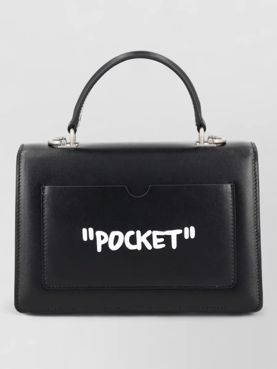 Off-White jitney calf leather shoulder bag
