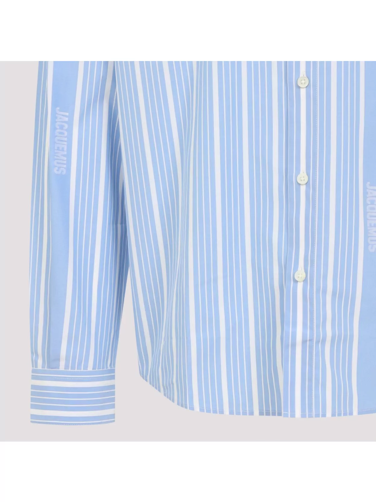 Shop Jacquemus Simon Striped Cotton Shirt