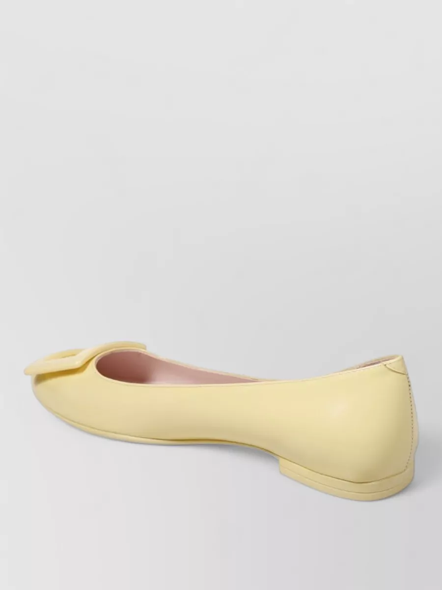 Roger Vivier Ballerina Shoes Glossy Bow Square Buckle