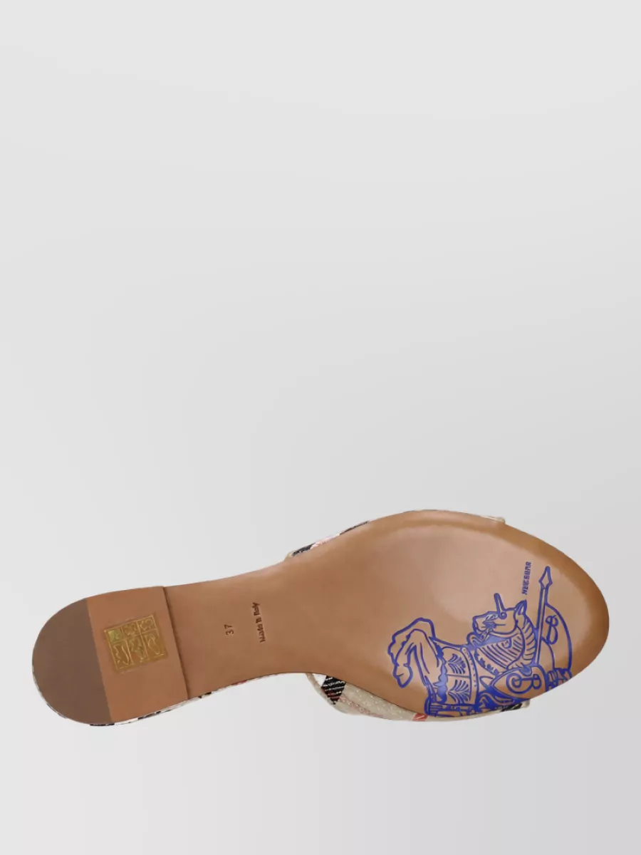 Burberry Fabric Mules