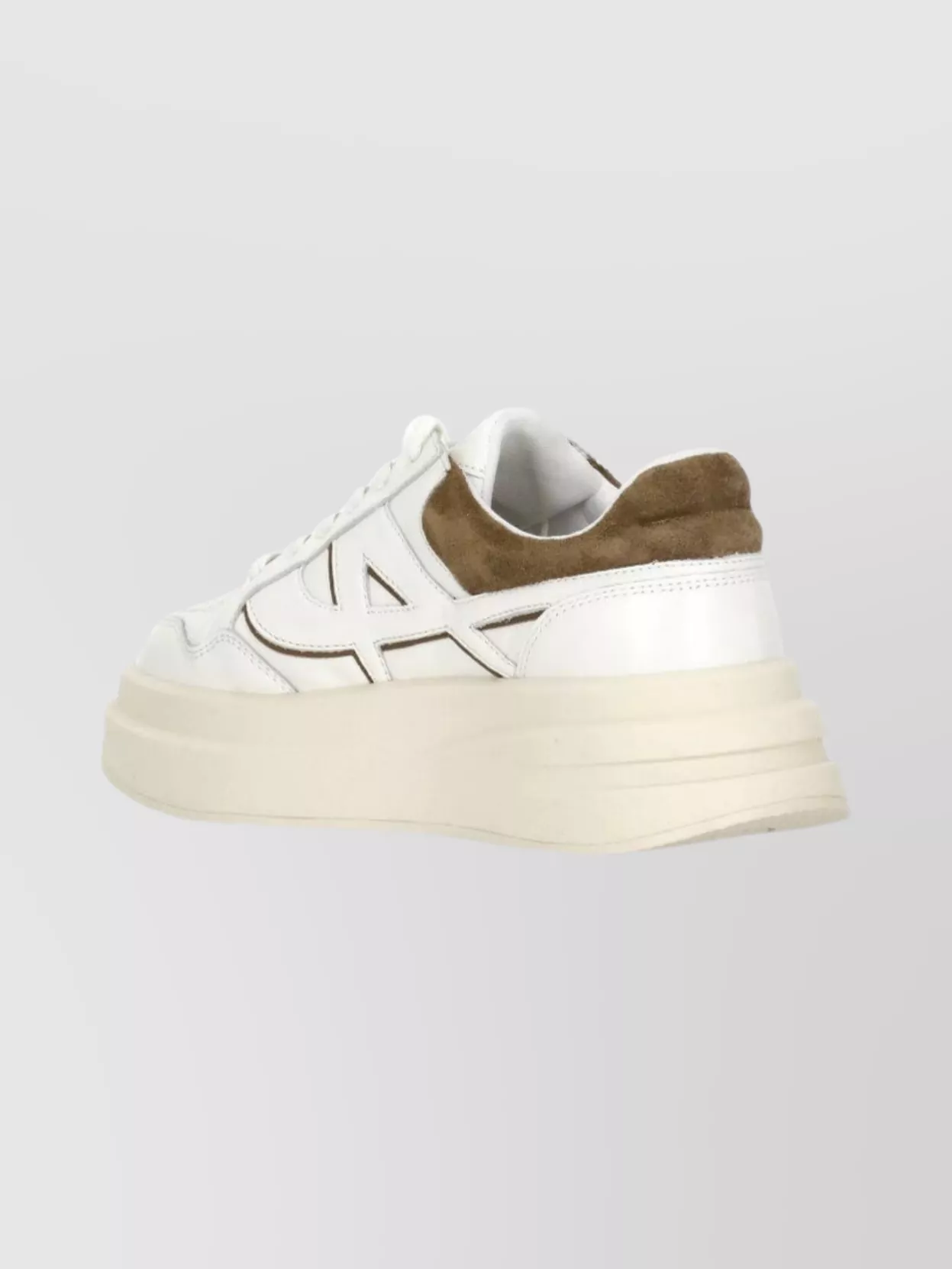 Ash Breathable Round Toe Low Sneakers In White
