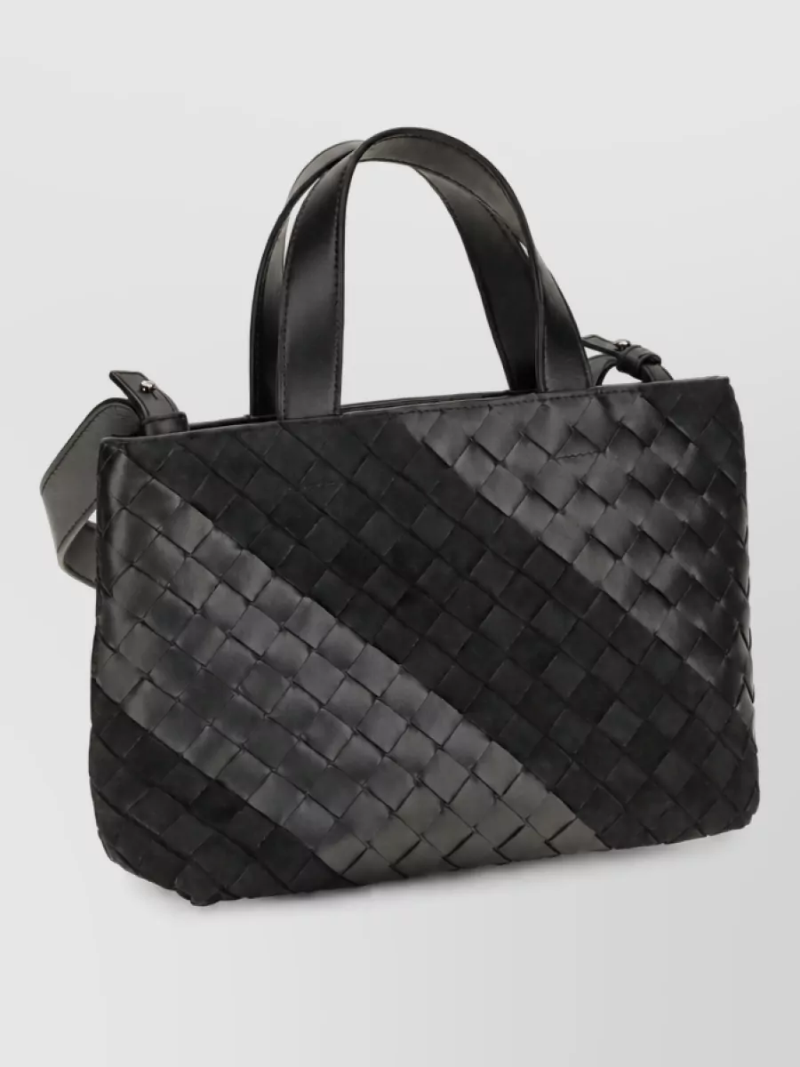 Bottega Veneta leather intrecciato tote bag