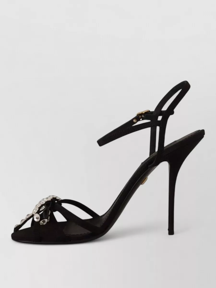 Dolce&Gabbana Crystal Embellished Ankle Strap Sandals