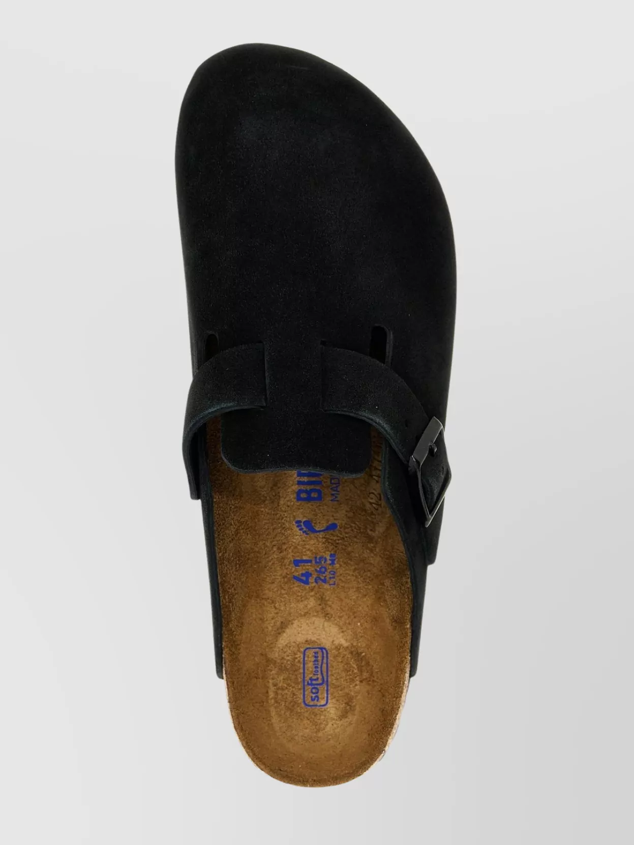 Birkenstock Slip-On Sandals With Cork Sole And Suede Upper