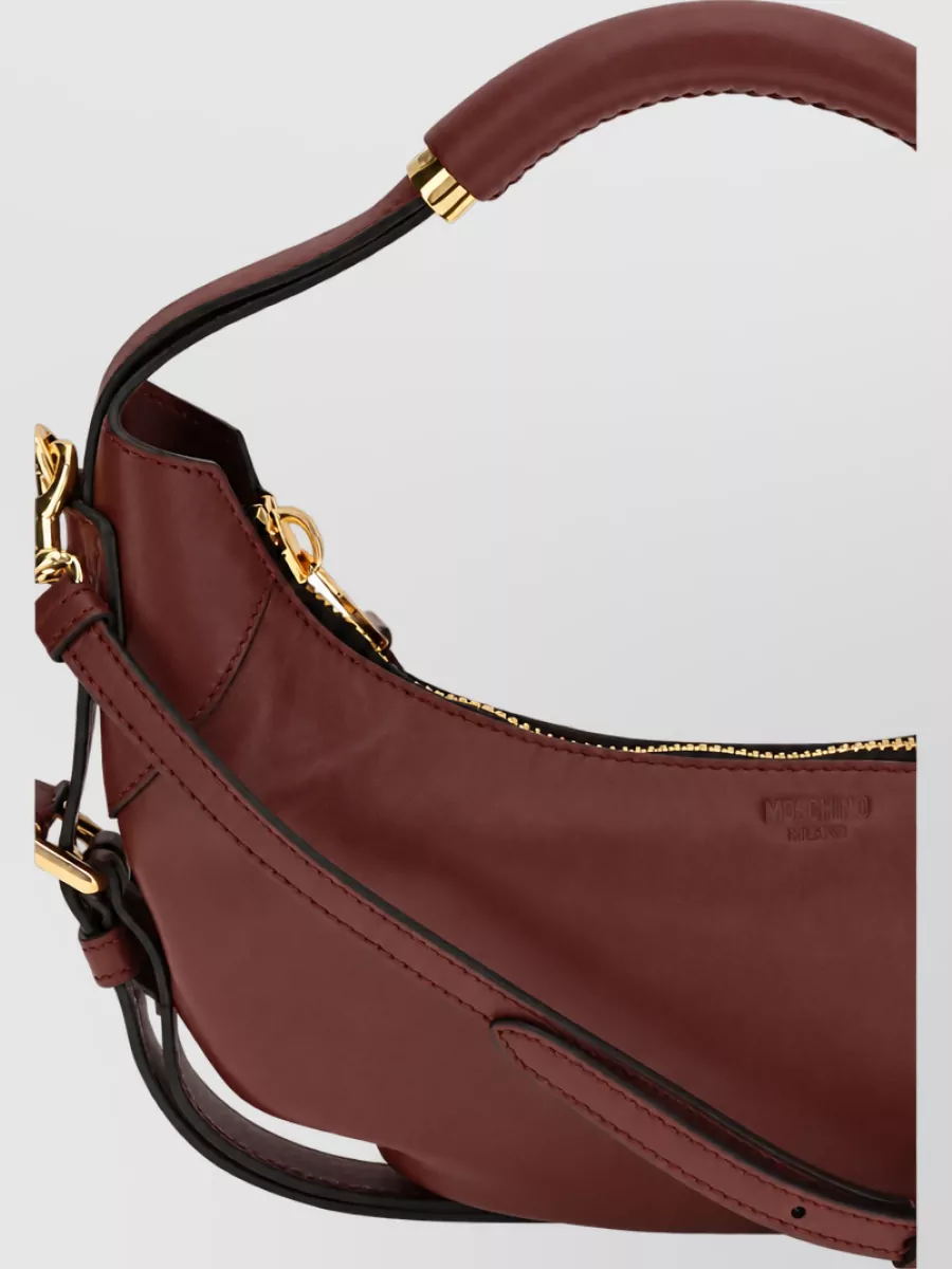 Moschino Calf Leather Shoulder Bag