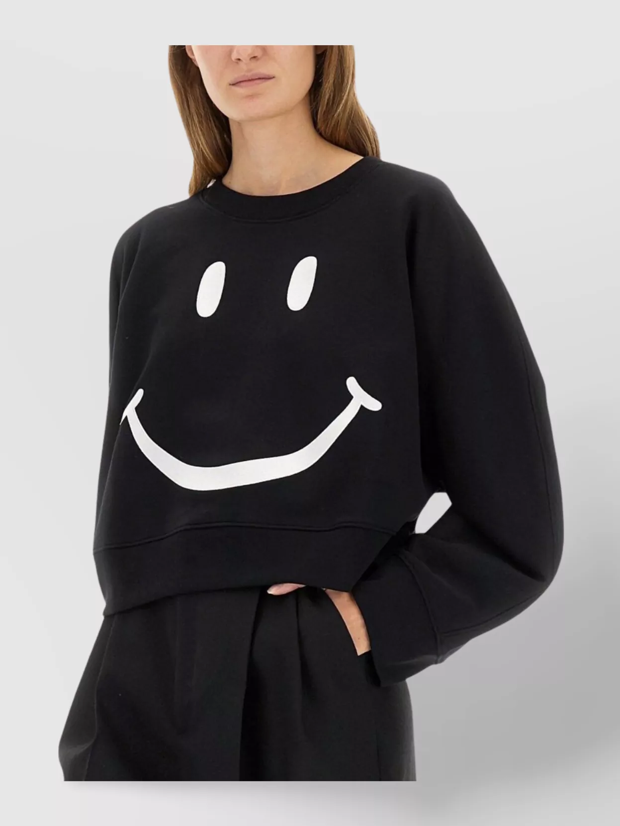 Moschino Smiley Face Knitwear Crew Neck Design