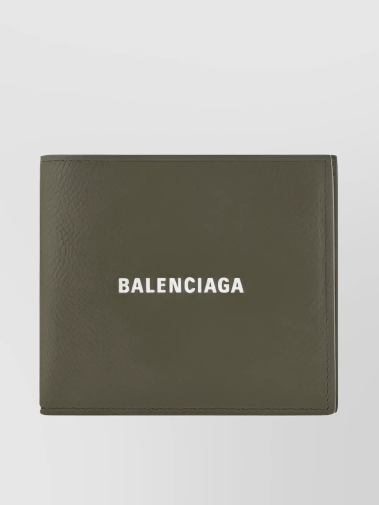Balenciaga Textured Leather Bifold Billfold Wallet In Gray