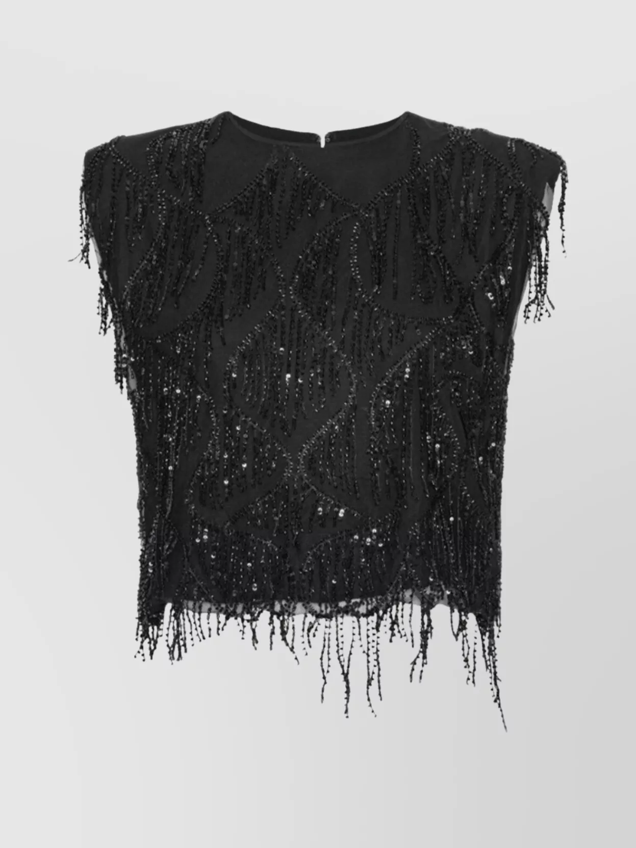 Rotate Birger Christensen Rotate Birgerchristensen Sequinds Sleeveless Top In Black