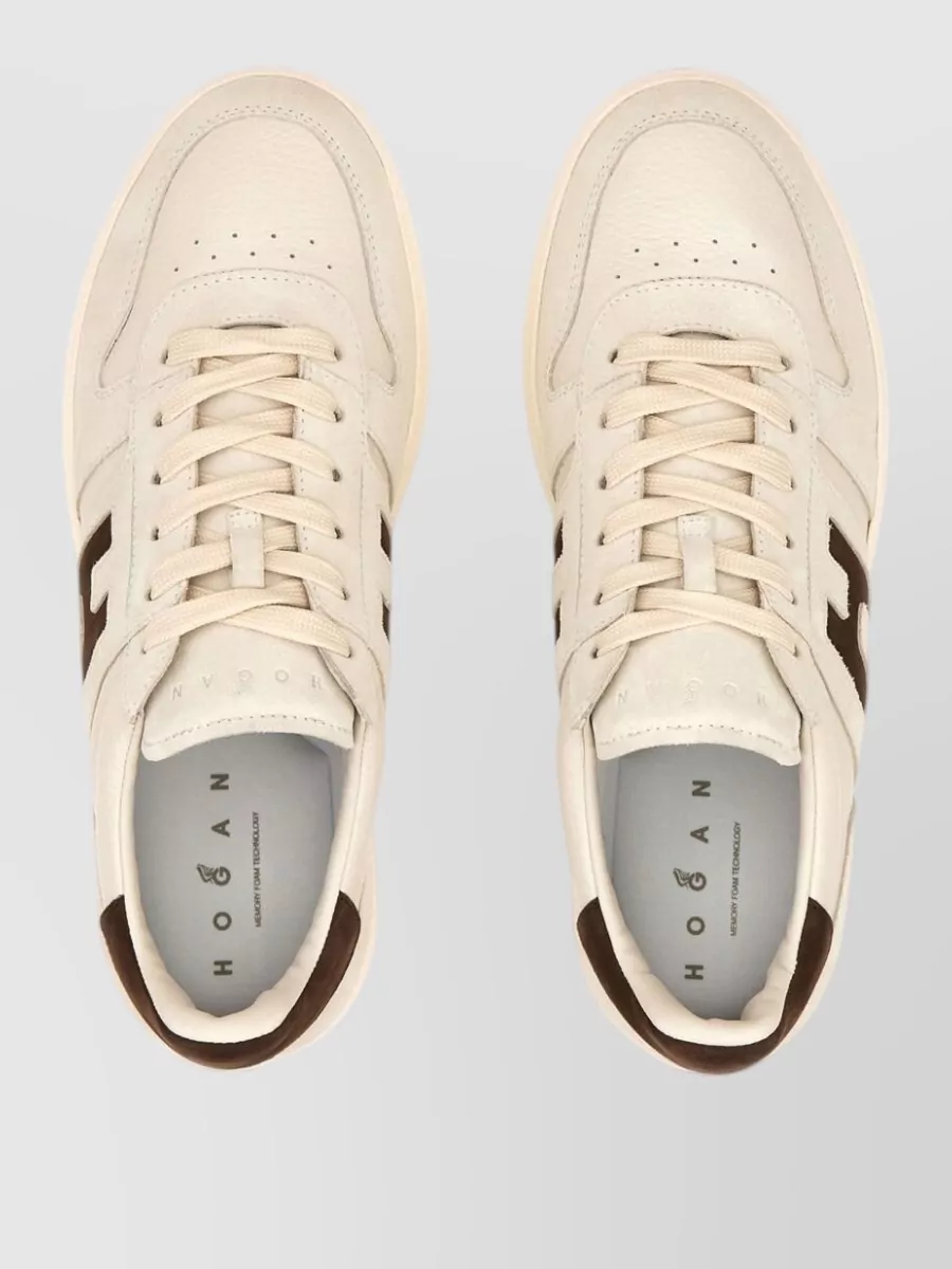 Hogan Leather Lace-Up Sneakers