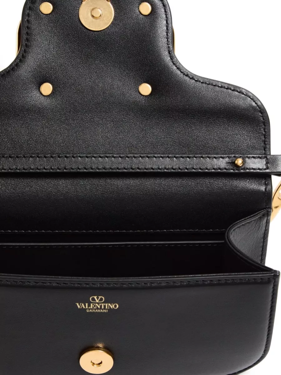 Valentino Garavani Locò Leather Clutch Bag
