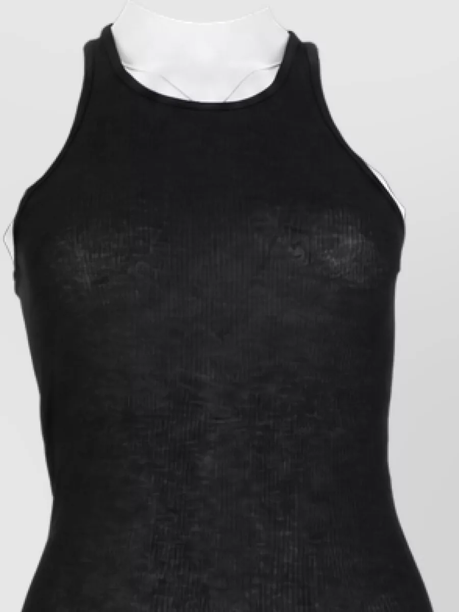 Rick Owens Silk-Blend Tank Maxi Dress