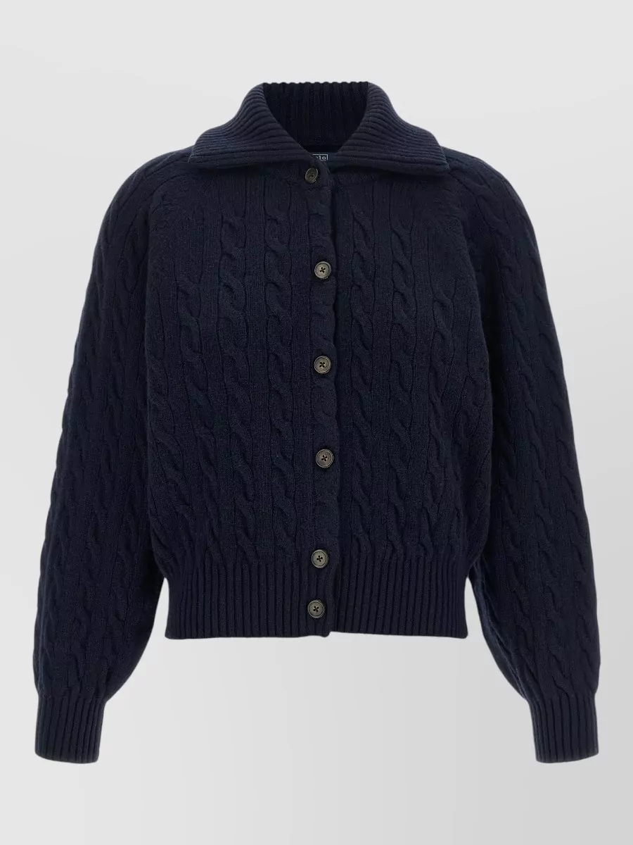 Polo Ralph Lauren cashmere wool braided cardigan