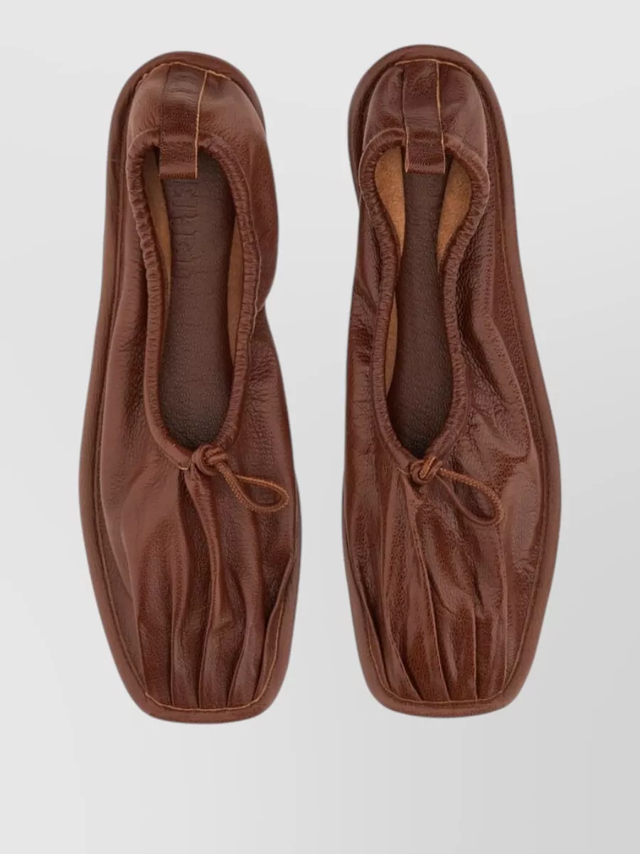 Hereu Leather Ballerina Flats