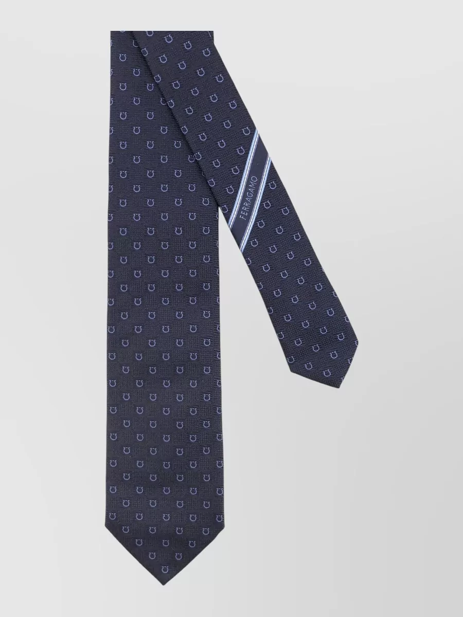 Ferragamo silk jacquard tie
