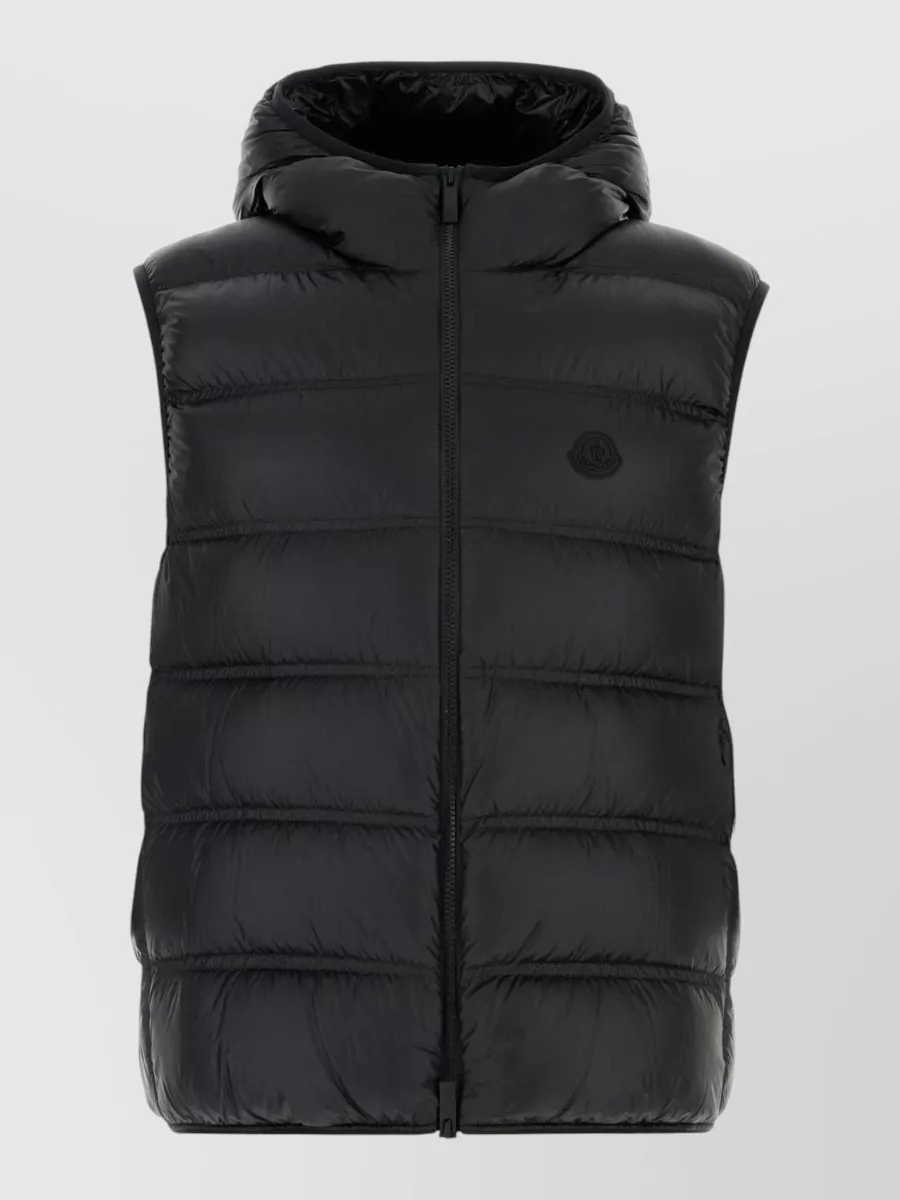Moncler down hooded puffer vest