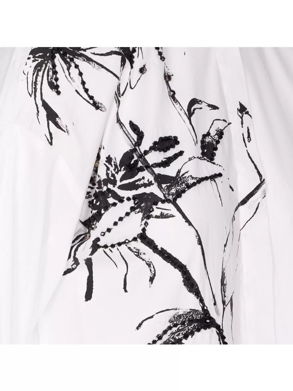 Liu Jo Floral Print Long Sleeve Shirt With Strass