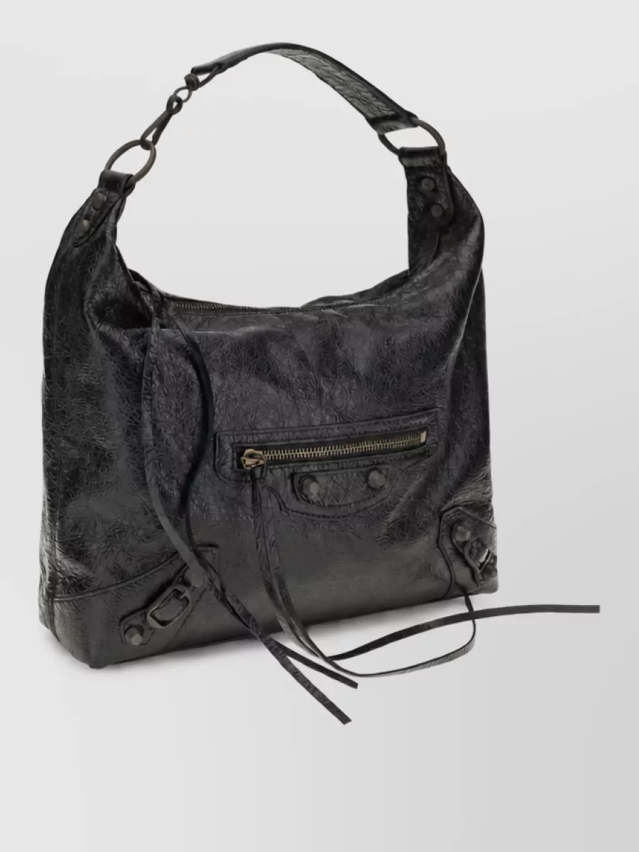 Balenciaga Le City Small Leather Hobo Bag