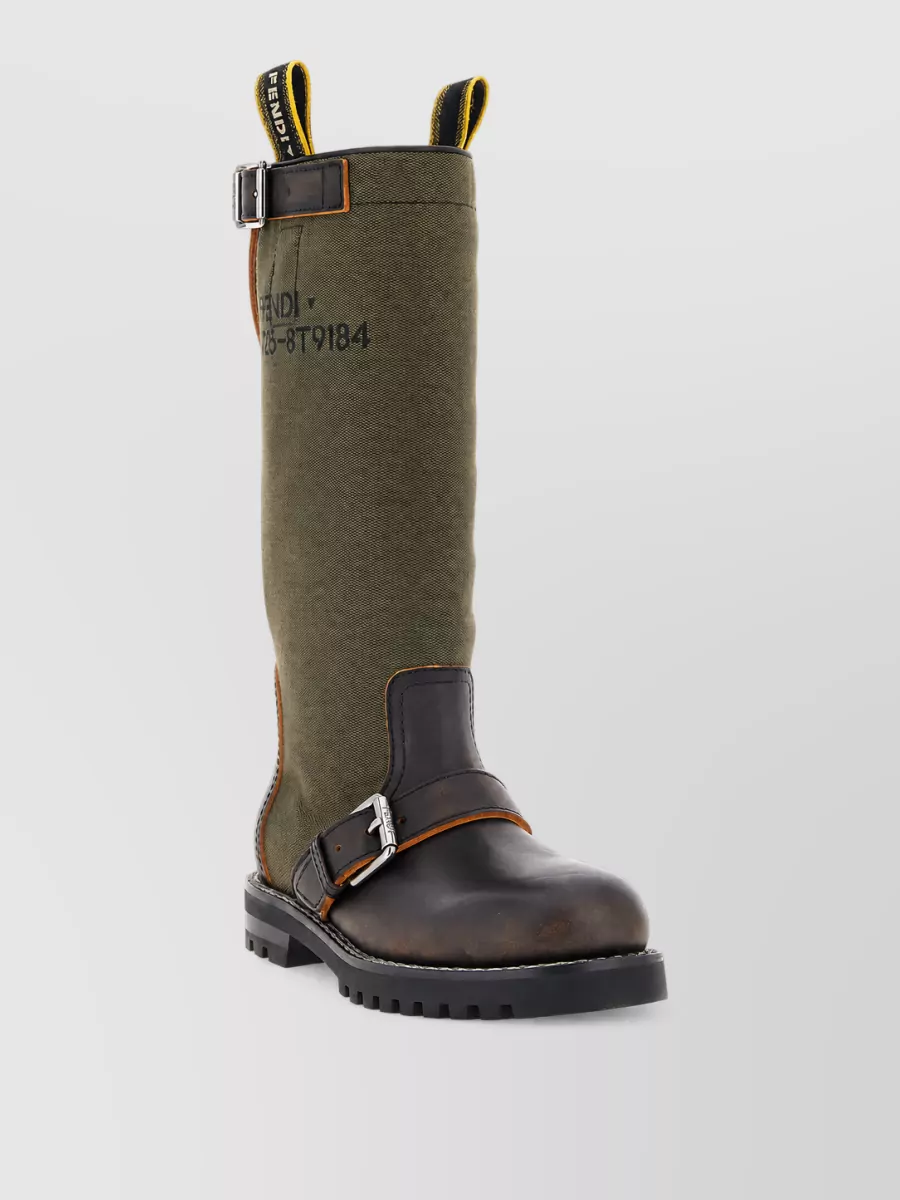 Fendi leather high boots