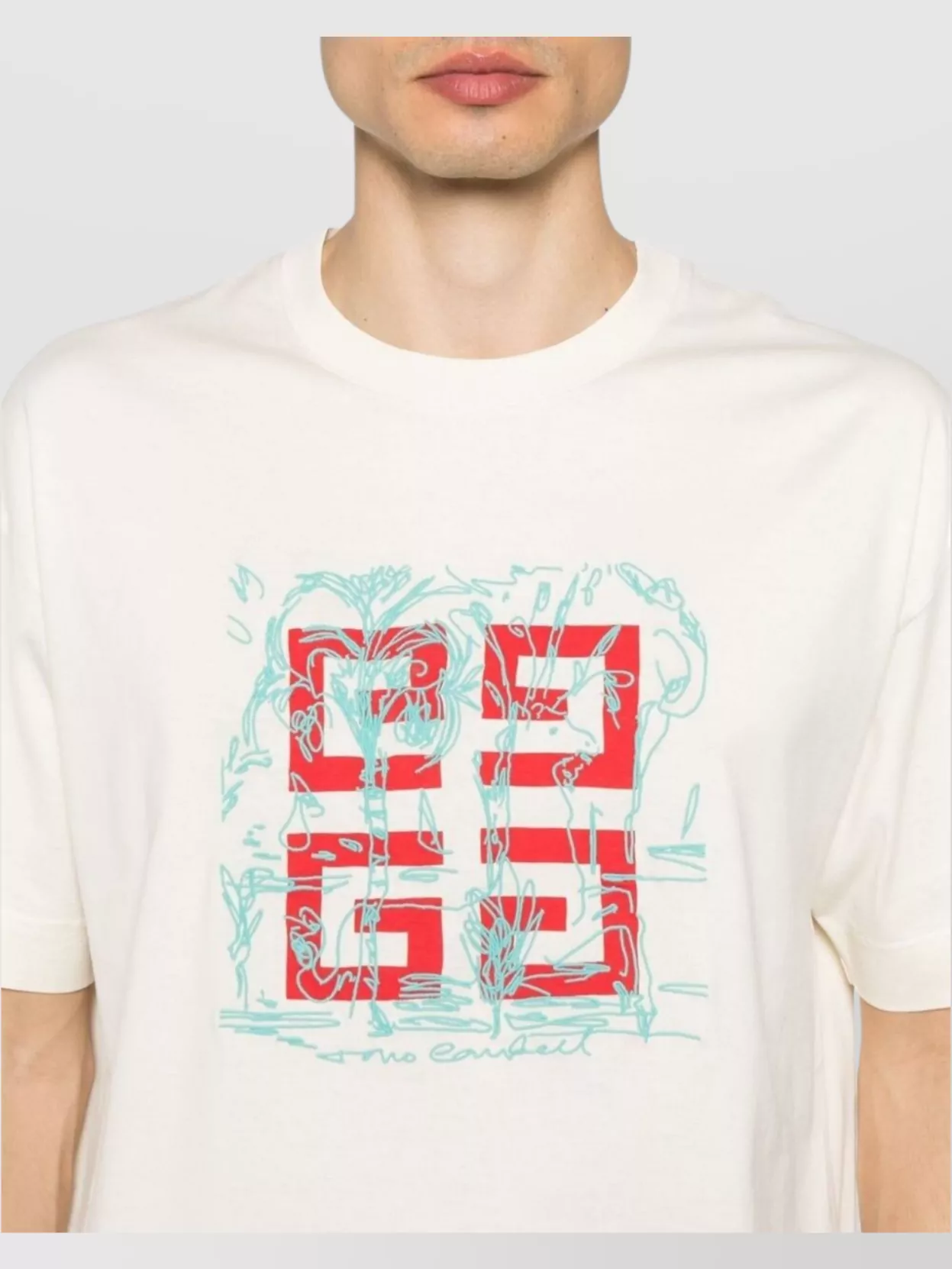 Givenchy Crew Neck T-Shirt Embroidered Motif