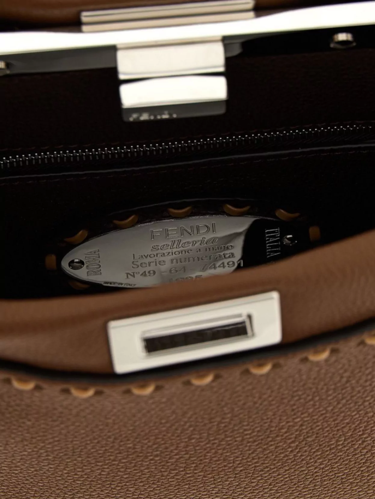 Fendi Mini Handbag With Adjustable Strap And Top Handle