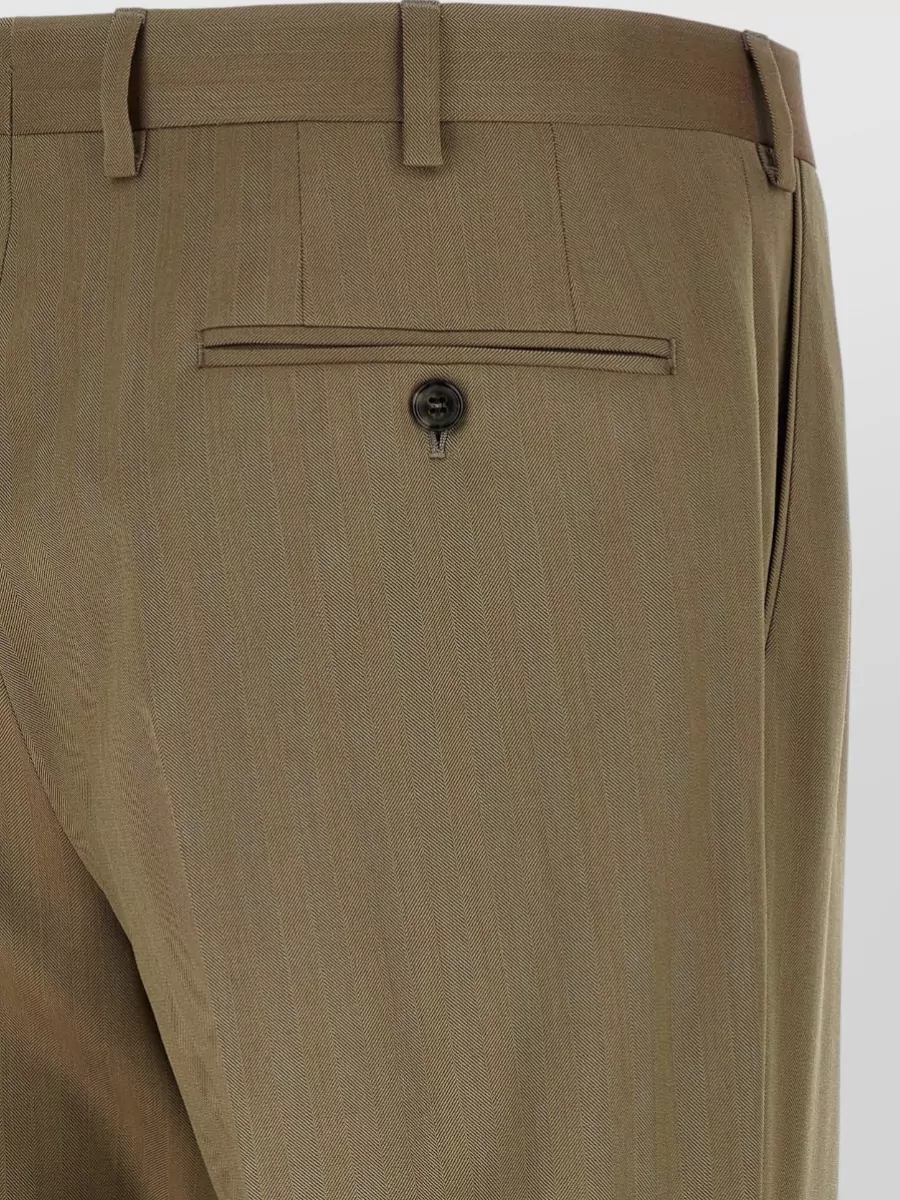 Brioni Wool Herringbone Single Breasted Suit