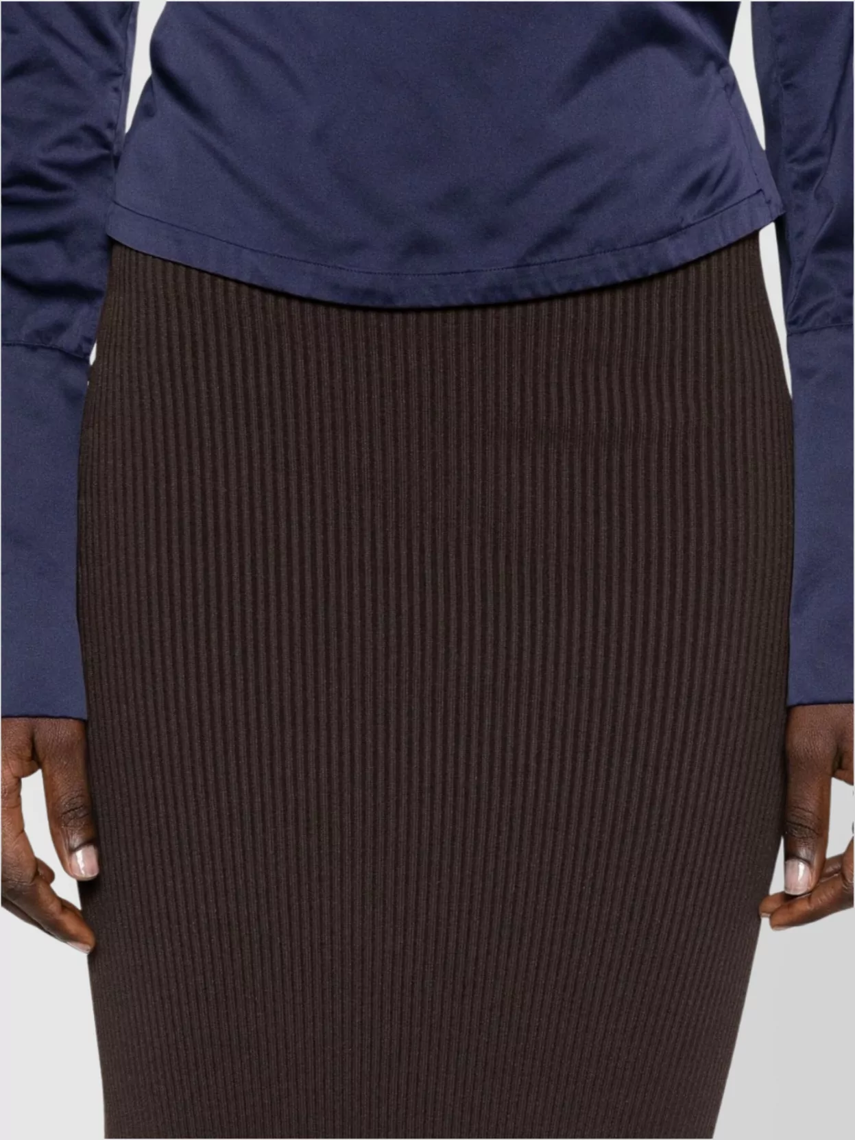 Max Mara High Waist Ankle Length Stretch Skirt