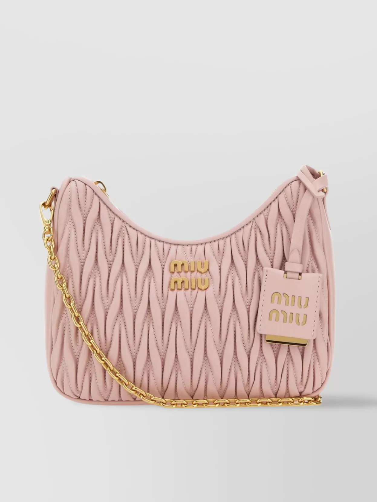 Miu Miu Leather Shoulder Bag Chain Strap