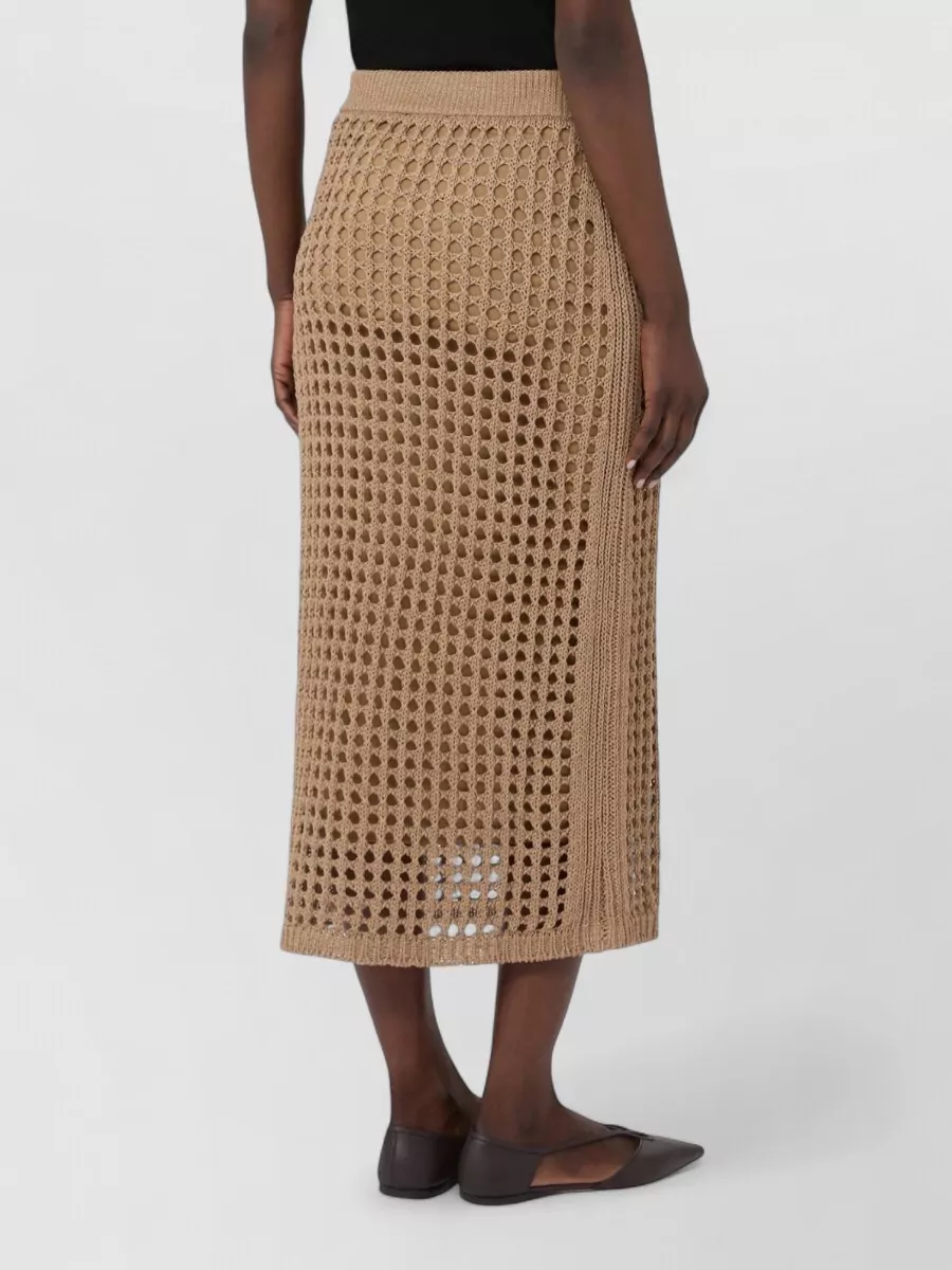 Max Mara Cotton Maxi Straight Skirt