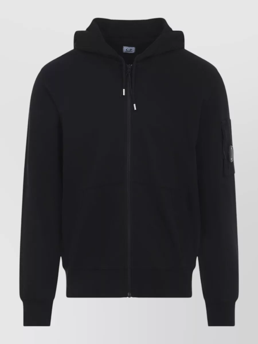 C.p. Company Cotton Hooded Zip Sweatshirt