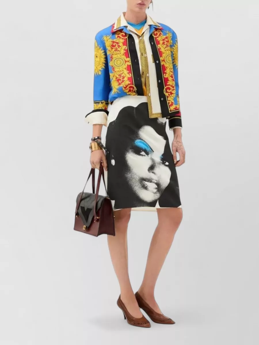 Versace Silk Printed Blazer