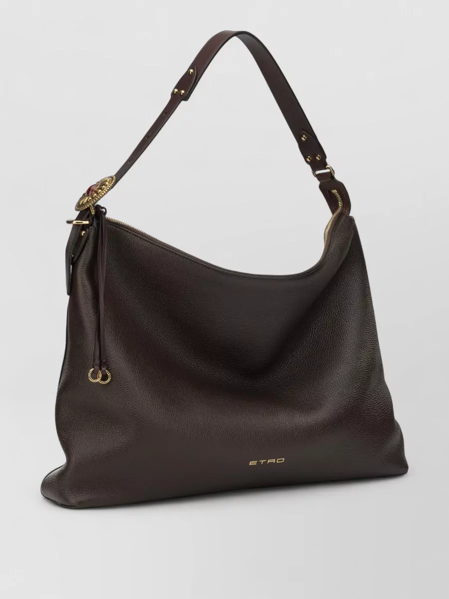 Etro Large Leather Tote Bag