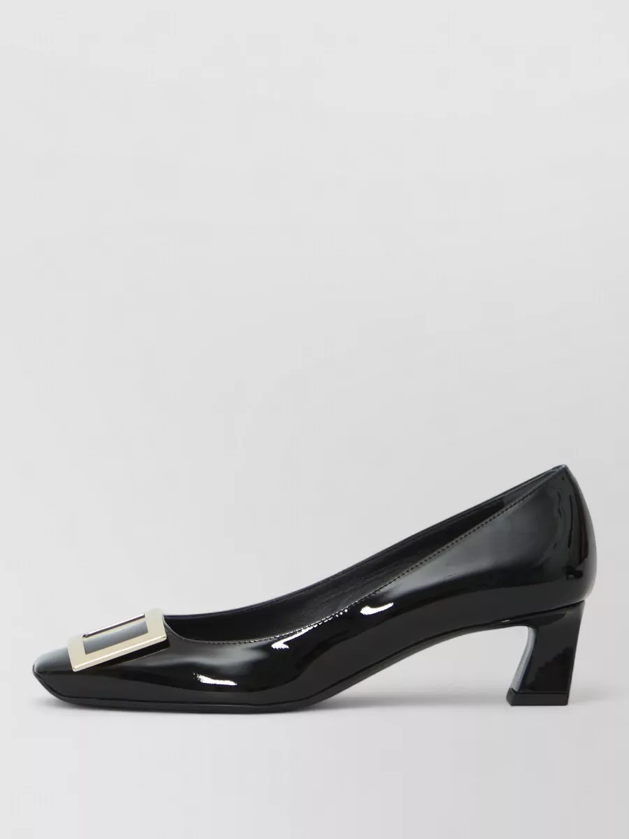 Roger Vivier Leather square-toe pumps