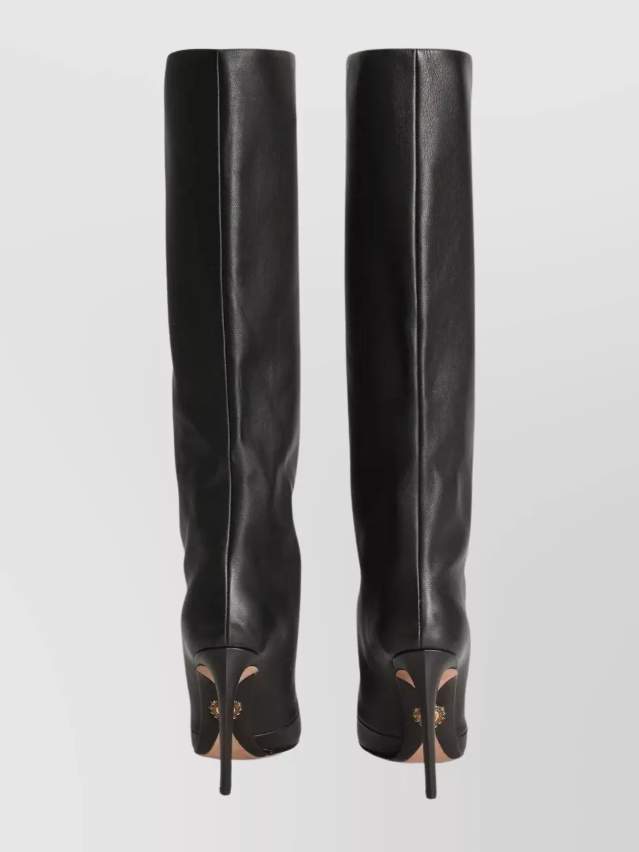 Dolce&Gabbana Knee-High Stiletto Leather Boots