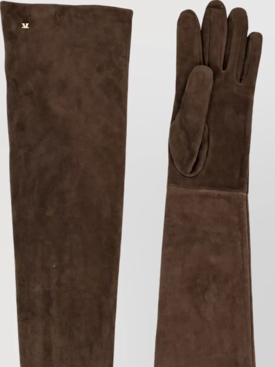 Max Mara suede gloves