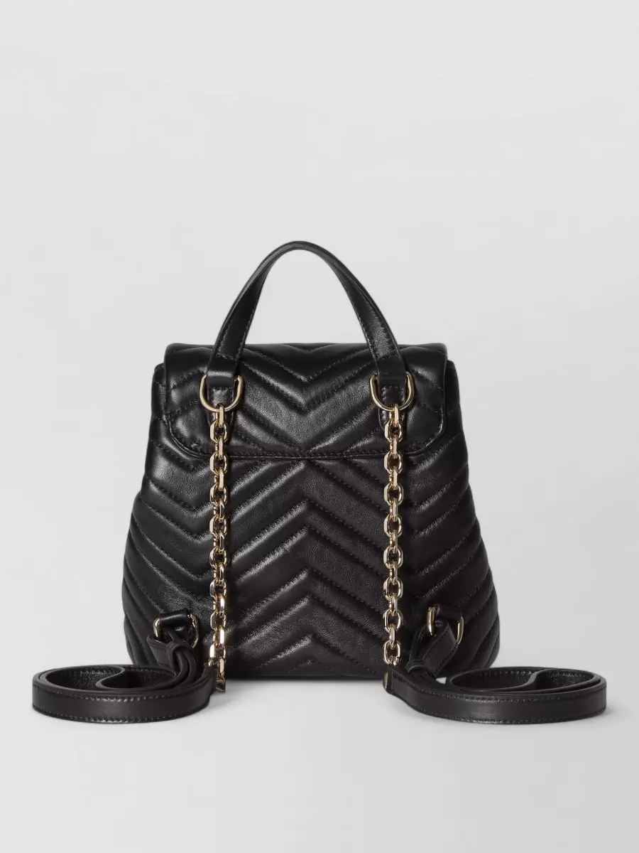 Gucci Gg Marmont Mini Leather Chain Backpack