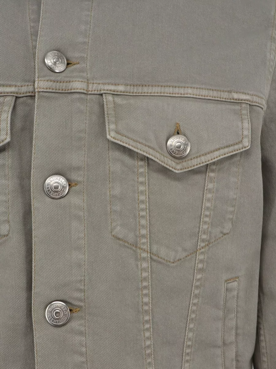 Brunello Cucinelli Denim Cotton Jacket Flap Pockets