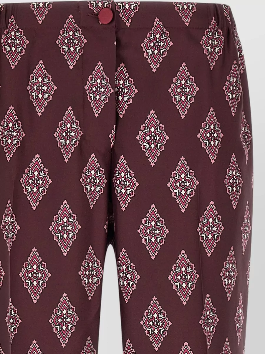 F.r.s For Restless Sleepers Silk High-Rise Straight-Leg Piped Lounge Trousers