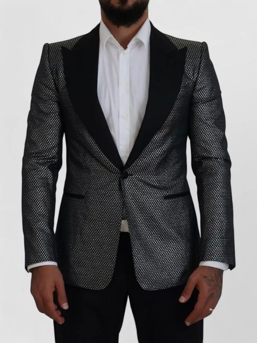 Dolce&Gabbana silk slim-fit single-breasted dinner jacket