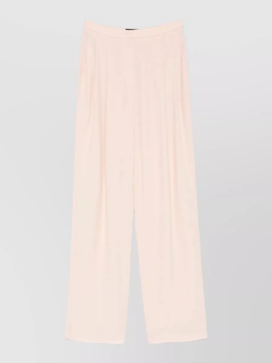 Emporio Armani Pleated Wide-Leg Trousers