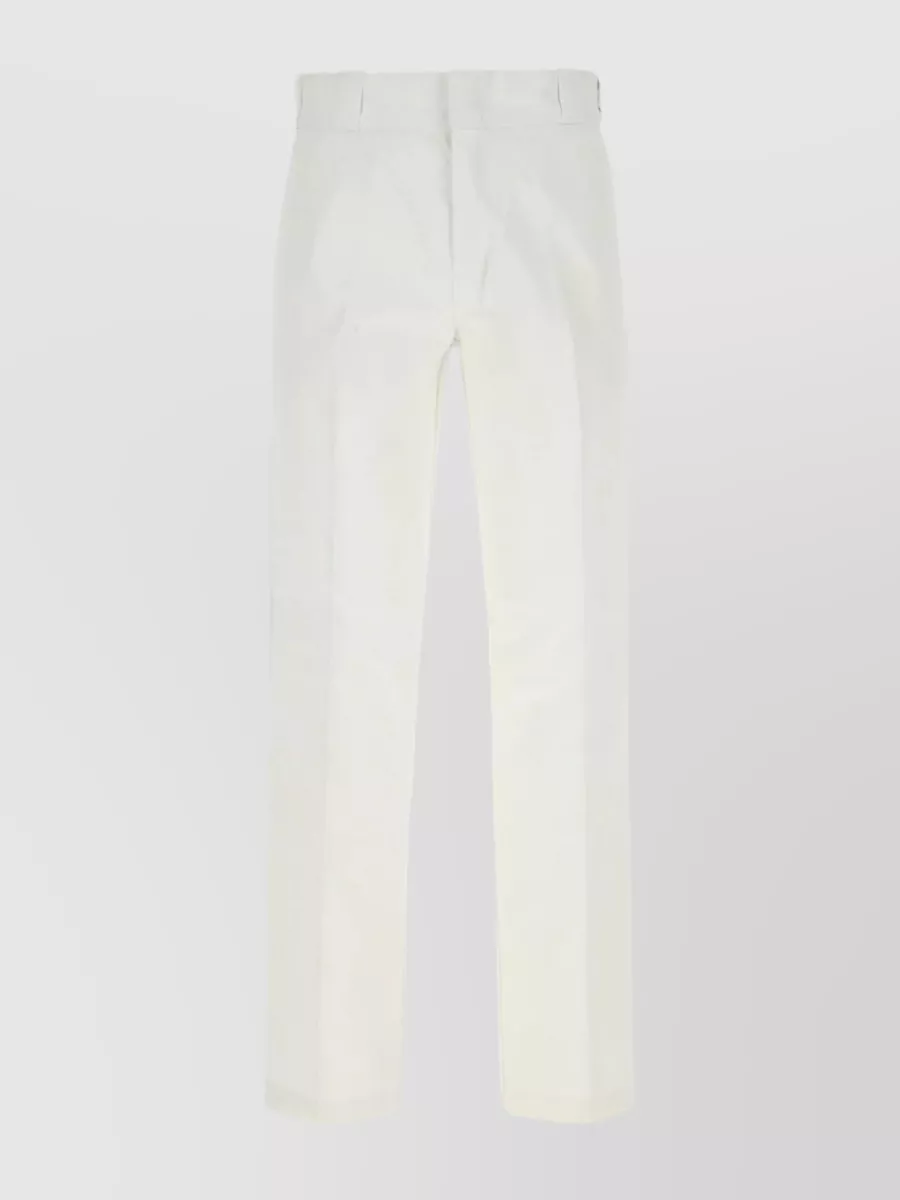 Shop Dickies Tailored Pant With Central Slit In White