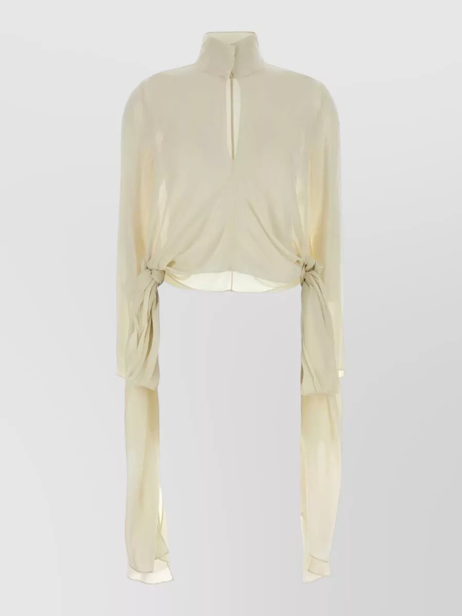 Alaïa crepe blouse