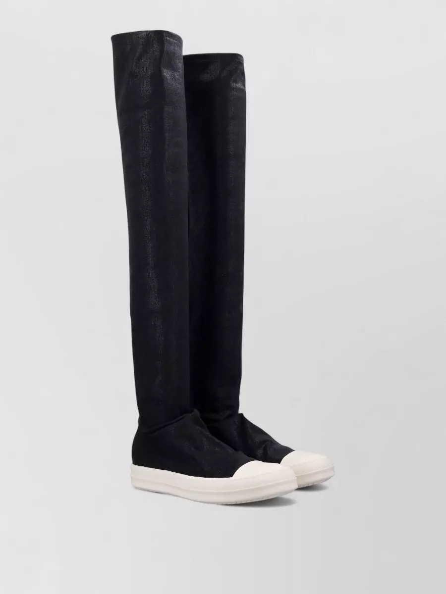 Rick Owens Drkshdw Denim Over-The-Knee Sock Sneakers