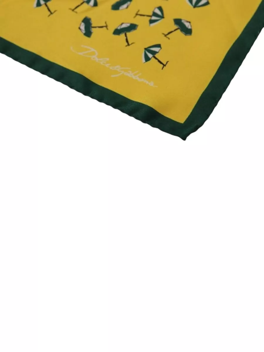 Dolce&Gabbana Silk Printed Pocket Square