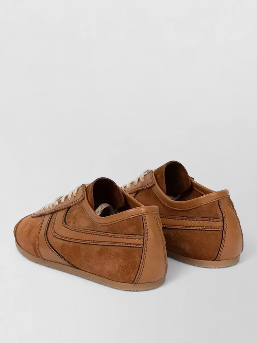 Dries Van Noten Leather Low-Top Sneakers