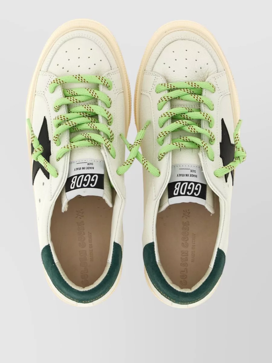 Golden Goose Leather Low-Top Lace-Up Sneakers