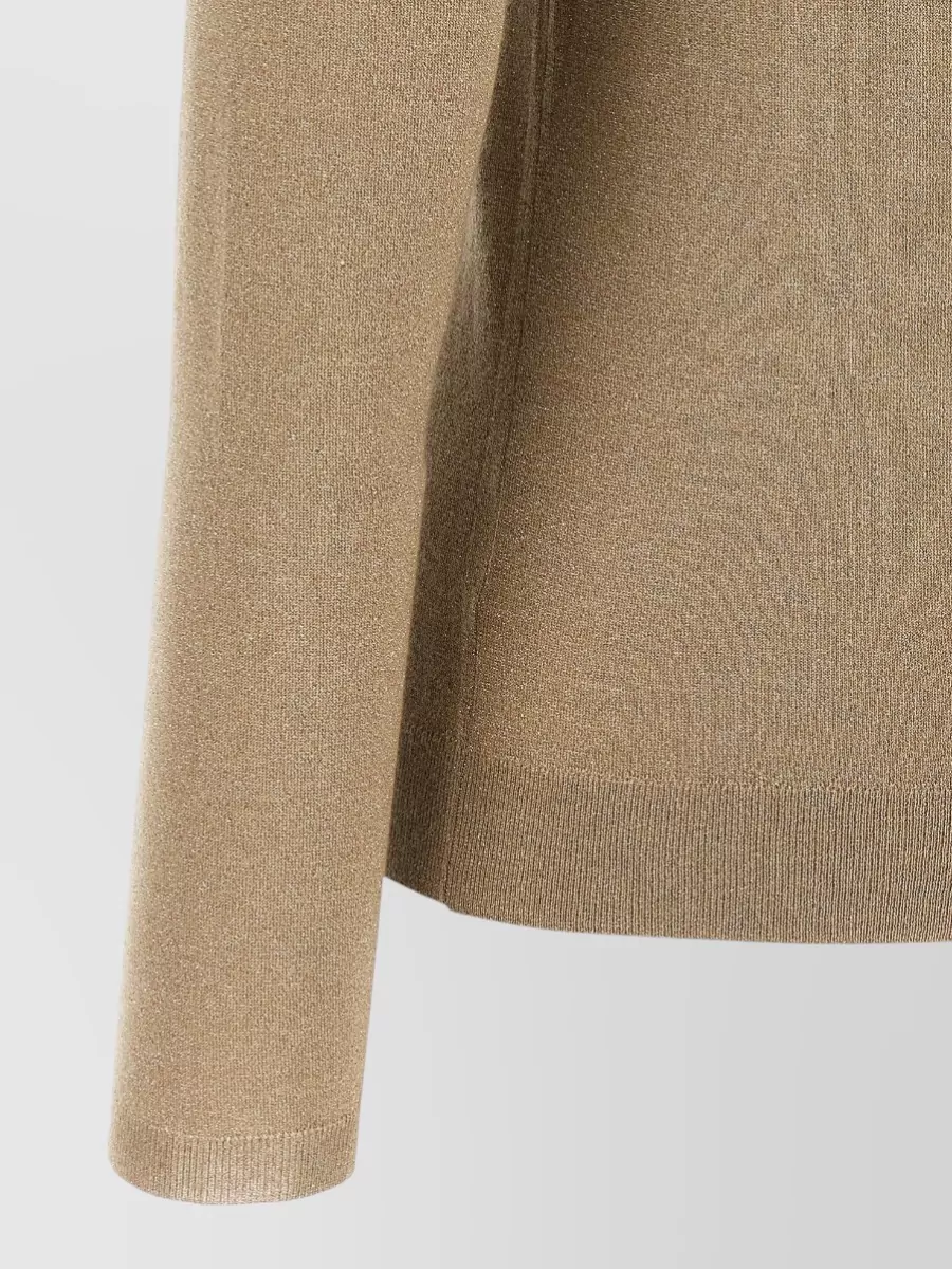 Brunello Cucinelli Cashmere Silk Lurex Turtleneck Sweater